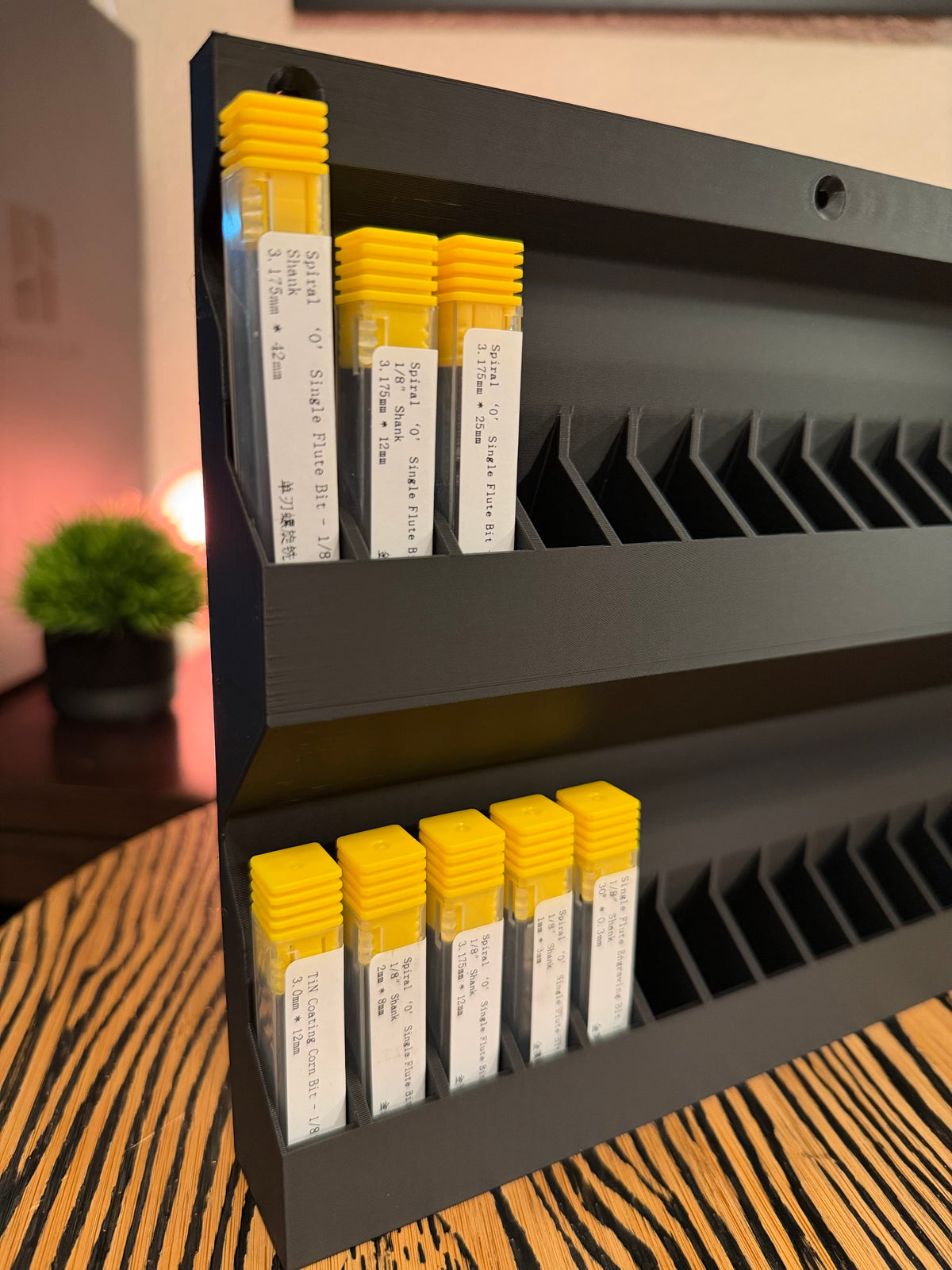Wall Mounted CNC Bit Organizer
