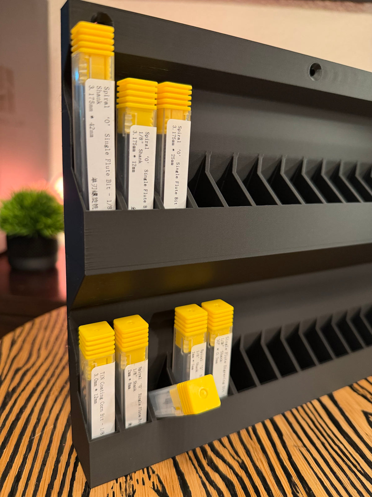Wall Mounted CNC Bit Organizer