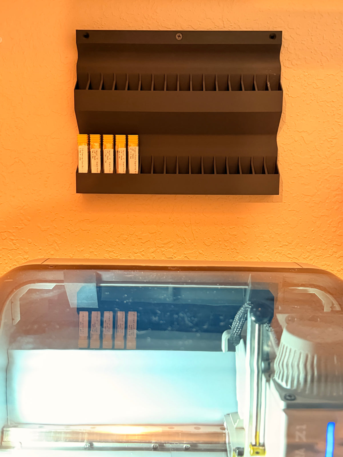 Wall Mounted CNC Bit Organizer