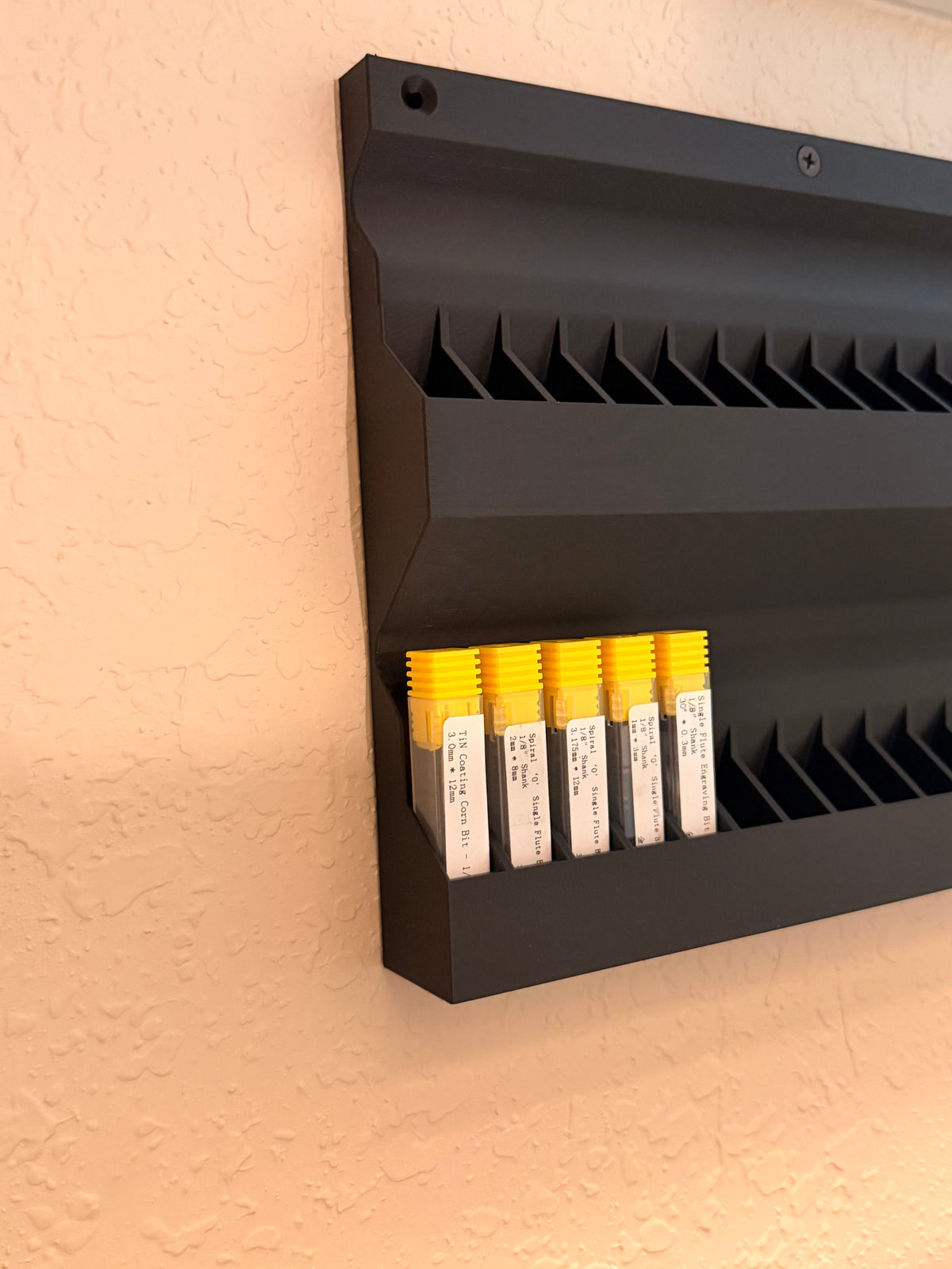 Wall Mounted CNC Bit Organizer