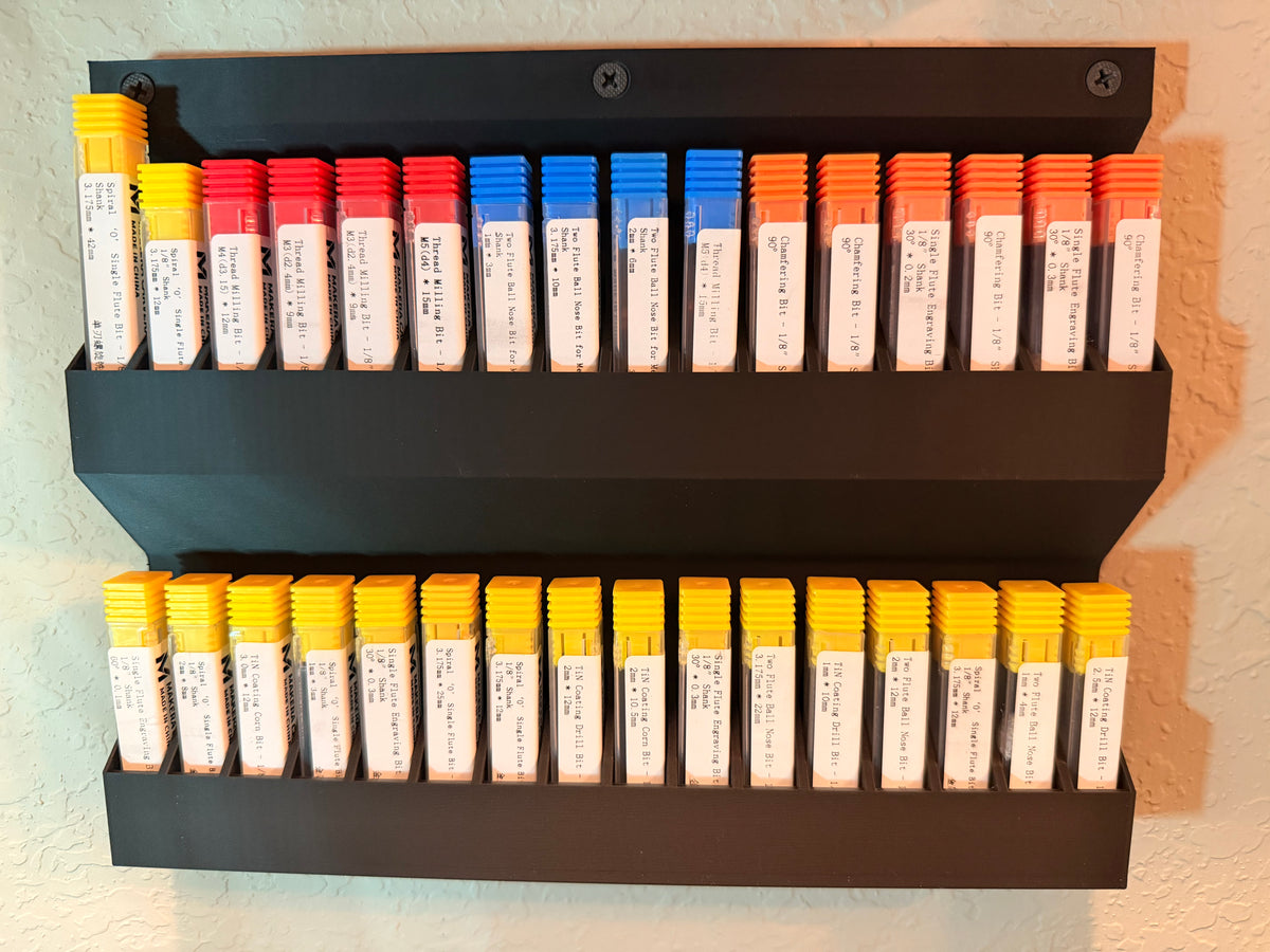 Wall Mounted CNC Bit Organizer
