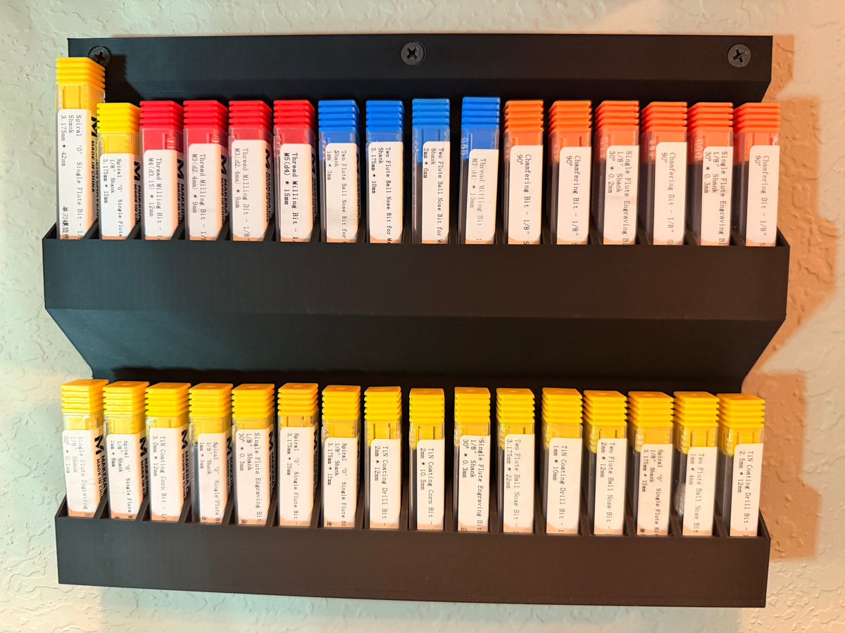 Wall Mounted CNC Bit Organizer