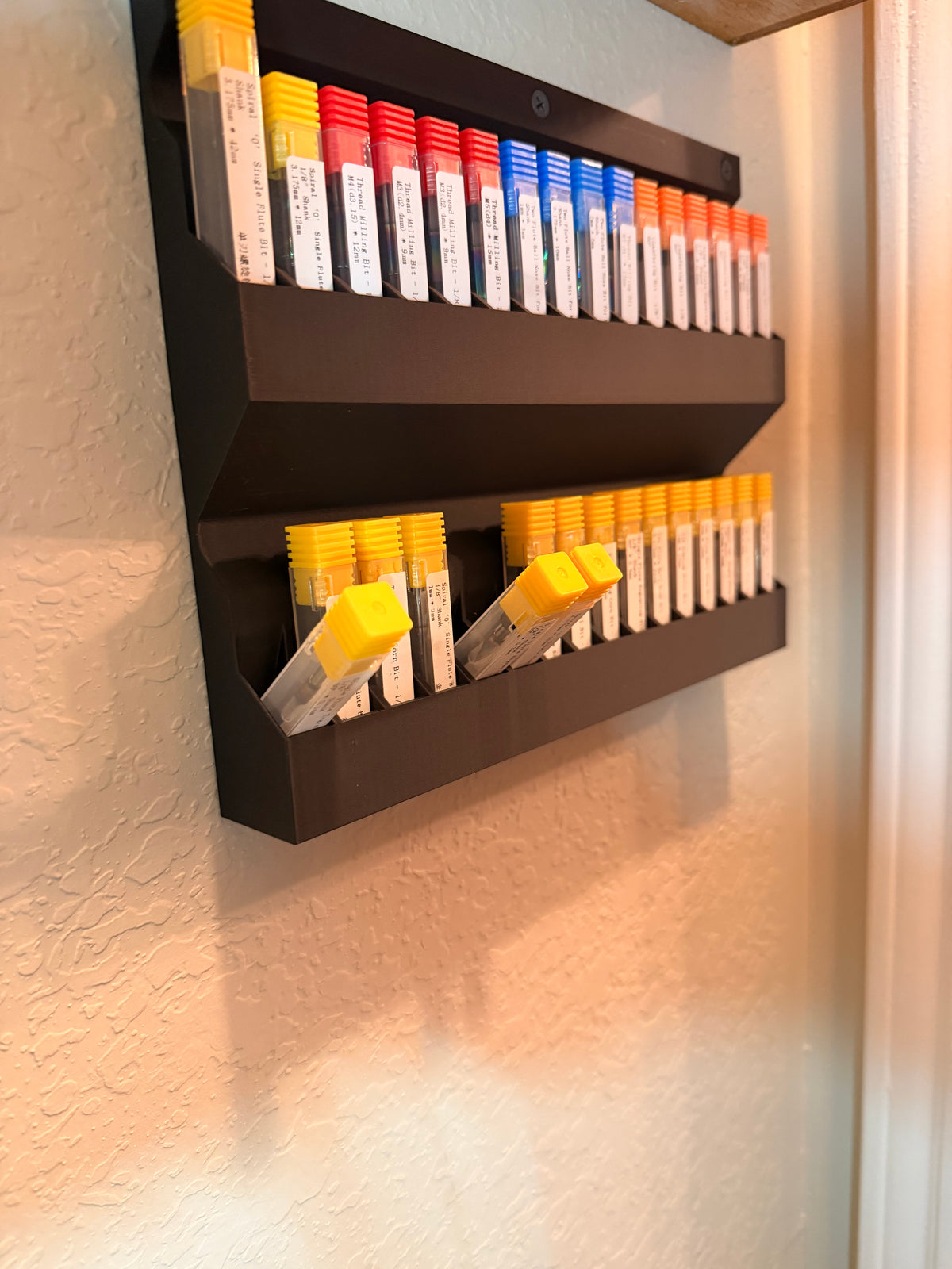 Wall Mounted CNC Bit Organizer