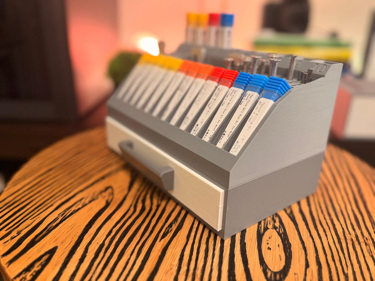 Large CNC Bit Organizer With Drawer Unit