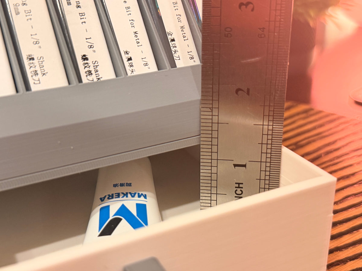 Large CNC Bit Organizer With Drawer Unit